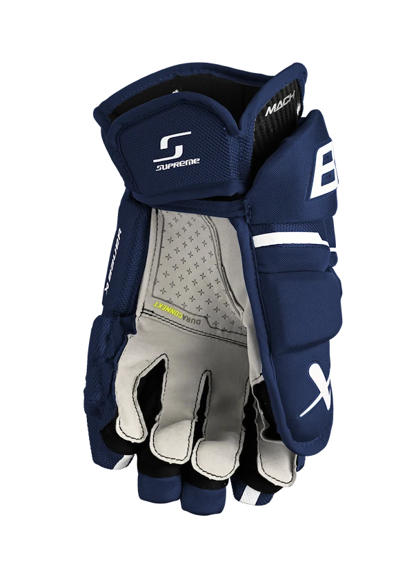 Eishockeyhandschuhe Bauer Supreme MACH Navy Intermediate – Bild 2