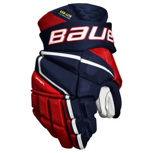 Eishockeyhandschuhe Bauer Vapor Hyperlite Navy/Rot/Weiß Junior